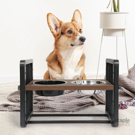 PaWz Adjustable Height Pet Feeder Elevated Medium-2018816712677396486