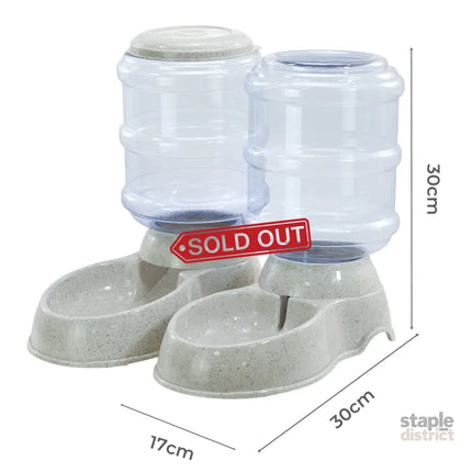Pawz Automatic Pet Feeder Water Dispenser Set 3.5L-2050056903379259394