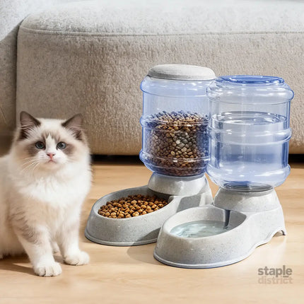 Pawz Automatic Pet Feeder Water Dispenser Set 3.5L-2050056903379259398