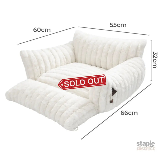 Pawz Cat Bed Extended Soft Plush Lounge Sofa Couch Pet Small Dog Removable Cover-2050056783430553602