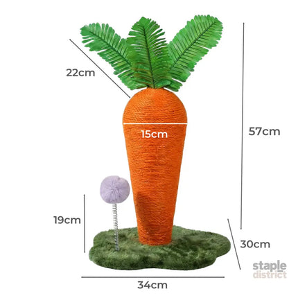 Pawz Cat Scratching Post Cute Carrot Scratching Post-2050056806016880642