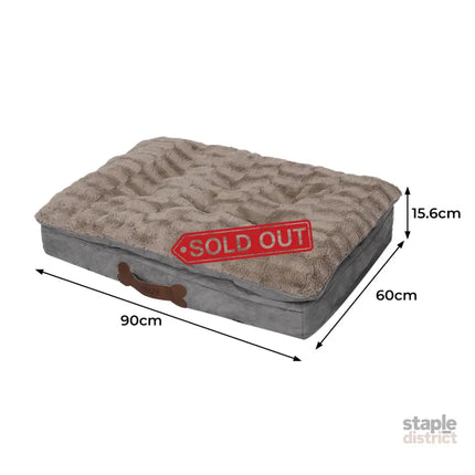 PaWz Dog Calming Bed Pet Cat Removable M Khaki Medium-2029387224478519298