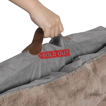 PaWz Dog Calming Bed Pet Cat Removable S Khaki Small-2029387224835035141