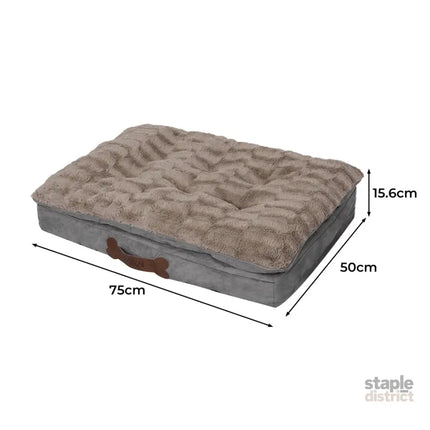 PaWz Dog Calming Bed Pet Cat Removable S Khaki Small-2029387224835035138