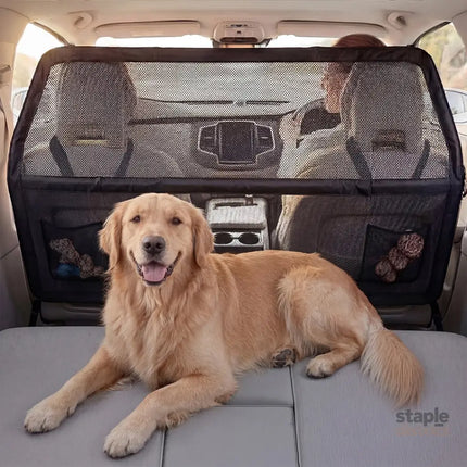 Pawz Dog Car Barrier Guard Back Seat Safety Protector Mesh Net Pet Large Divider-2050056784604958726
