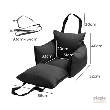 PaWz Dog Car Seat Booster Belt Black-2006733006483623938