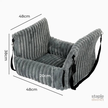 Pawz Dog Car Seat Booster Portable Travel Safety Cosy Pet Bed Washable Non Slip-2050056783627685890