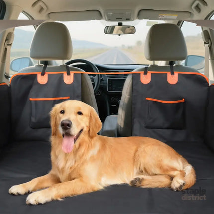 Pawz Dog Car Seat Cover Convertible Pet Back Seat Hammock Protector Waterproof-2050056765910945799