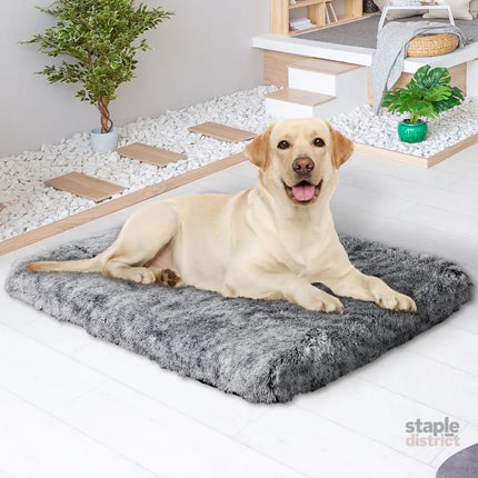 PaWz Dog Mat Pet Calming Bed Memory L Charcoal Large-2029387227708133383