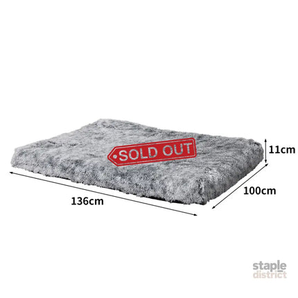 PaWz Dog Mat Pet Calming Bed Memory XL Charcoal X-Large-2018816745673986050