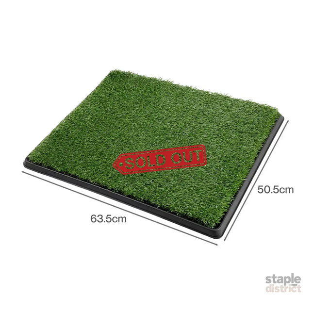 Pawz Dog Potty Tray with Grass Mat Washable Puppy Portable Training Toilet-2050059018050867202