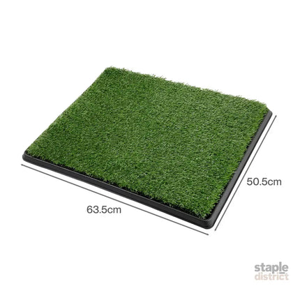 Pawz Dog Potty Tray with Grass Mat Washable Puppy Portable Training Toilet-2050059018050867202