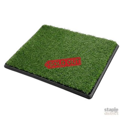 Pawz Dog Potty Tray with Grass Mat Washable Puppy Portable Training Toilet-2050059018050867208