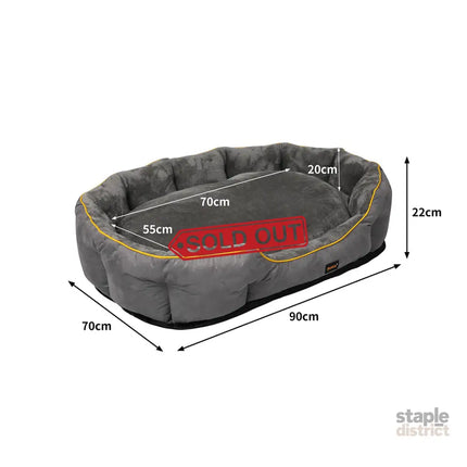 PaWz Electric Pet Heater Bed Heated L Grey Large-2029387226831523842