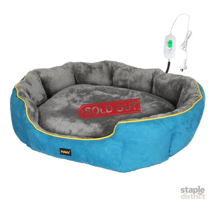 PaWz Electric Pet Heater Bed Heated M Blue Medium-2029387226999296000