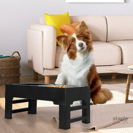 PaWz Elevated Pet Feeder 4 Height Adjustable-2029387231143268359