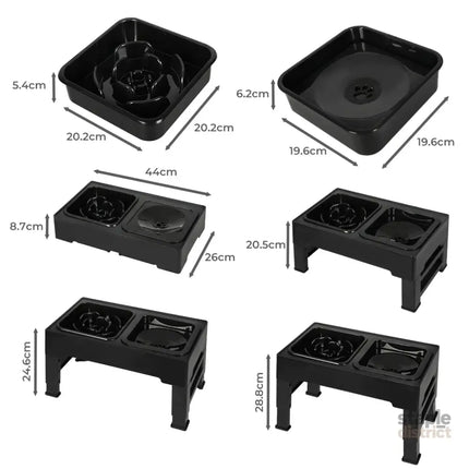 PaWz Elevated Pet Feeder 4 Height Adjustable-2018816696646766594
