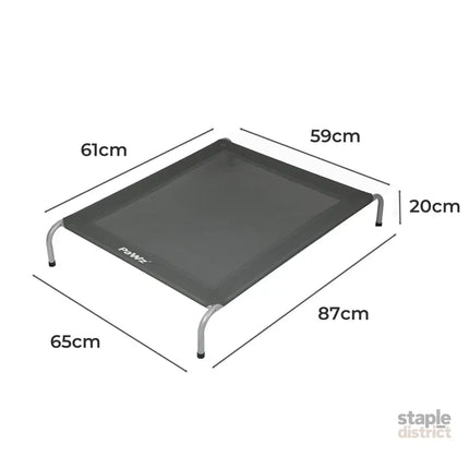 PaWz Elevated Trampoline Pet Bed Dog M Grey Medium-2029387232783241218