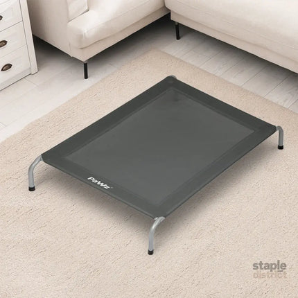 PaWz Elevated Trampoline Pet Bed Dog M Grey Medium-2029387232783241222