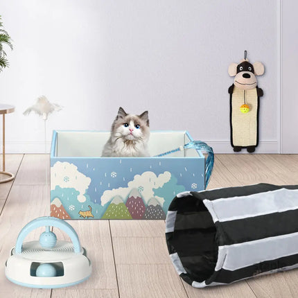 PaWz Interactive Pet Toy Set Cat Tunnel-2018816763151650821