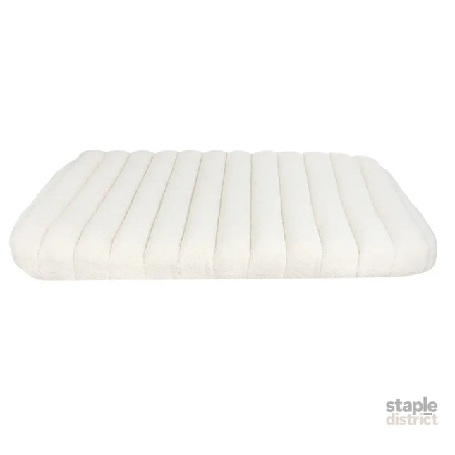 Pawz L Size Orthopedic Dog Bed with Sherpa Plush Removable Cover in White-2029387208699547649