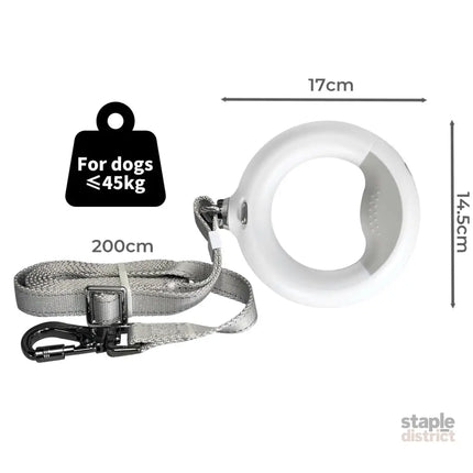 PaWz LED Dog Leash Lead Walking Rope White-2018816737599950850