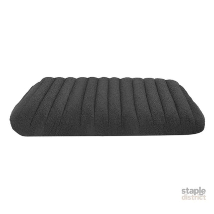Pawz M Size Orthopedic Dog Bed with Sherpa Plush Removable Cover in Grey-2018816699335315457