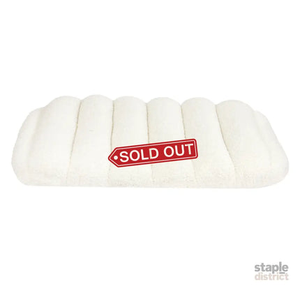 Pawz M Size Orthopedic Dog Bed with Sherpa Plush Removable Cover in White-2029387208892485633