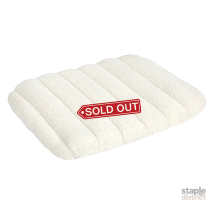 Pawz M Size Orthopedic Dog Bed with Sherpa Plush Removable Cover in White-2029387208892485640