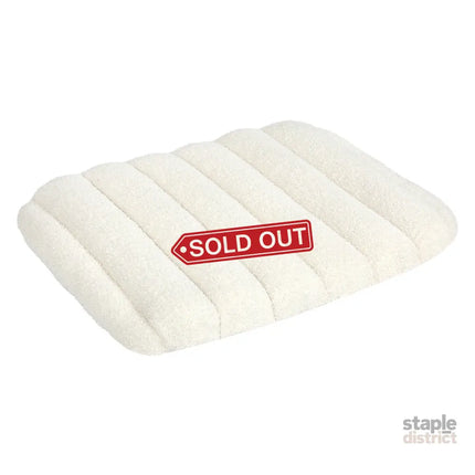 Pawz M Size Orthopedic Dog Bed with Sherpa Plush Removable Cover in White-2029387208892485632