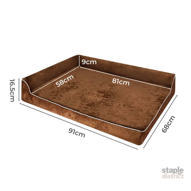 Pawz Orthopedic Dog Bed L Coffee-2018816791597420546