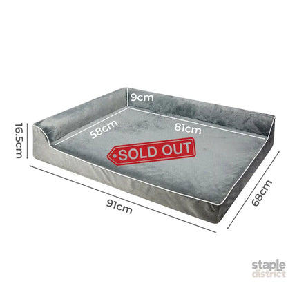 Pawz Orthopedic Dog Bed L Grey-2006732879849197570