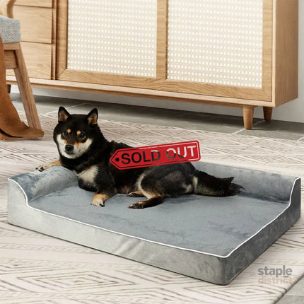 Pawz Orthopedic Dog Bed L Grey-2006732879849197575