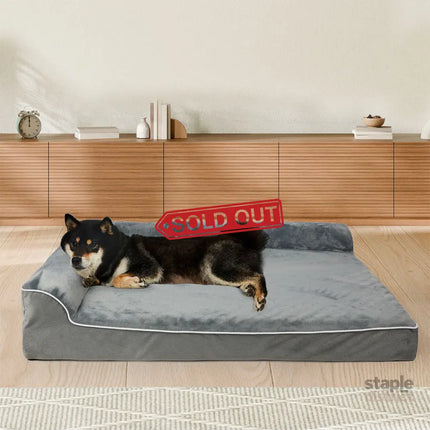 Pawz Orthopedic Dog Bed L Grey-2006732879849197574