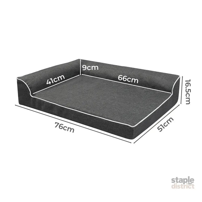 Pawz Orthopedic Dog Bed M Grey-2018816757749387266
