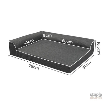 Pawz Orthopedic Dog Bed M Grey-2018816757749387266