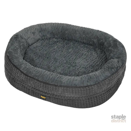 Pawz Orthopedic Plush Dog Bed Soft Washable Pet Bed Grey Cosy Cushion L Size-2050056794172166152