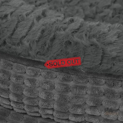 Pawz Orthopedic Plush Dog Bed Soft Washable Pet Bed Grey Cosy Cushion L Size-2050056794172166147