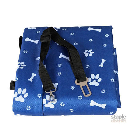 PaWz Pet Back Car Seat Cover Hammock Blue-2006732970454552577