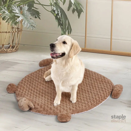 PaWz Pet Bed Cat Calming Bed Dog Squeaky M Tan Medium-2018816677944365063