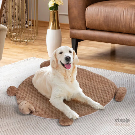 PaWz Pet Bed Cat Calming Bed Dog Squeaky M Tan Medium-2018816677944365062
