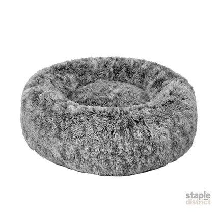 PaWz Pet Bed Cat Dog Donut Nest Calming L Charcoal Large-2018816778347614208