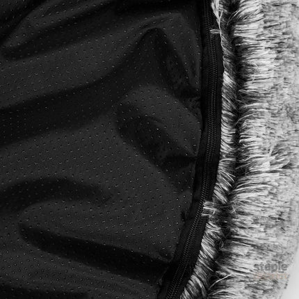 PaWz Pet Bed Cat Dog Donut Nest Calming L Charcoal Large-2018816778347614212