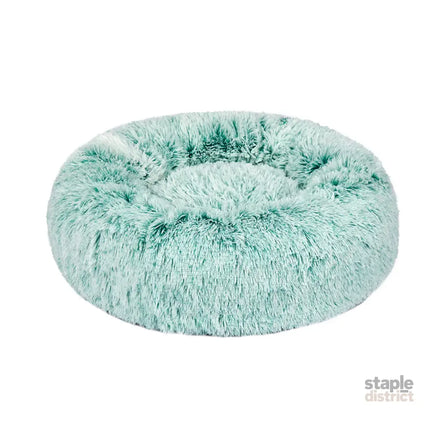 PaWz Pet Bed Cat Dog Donut Nest Calming L Teal Large-2029387223153119232
