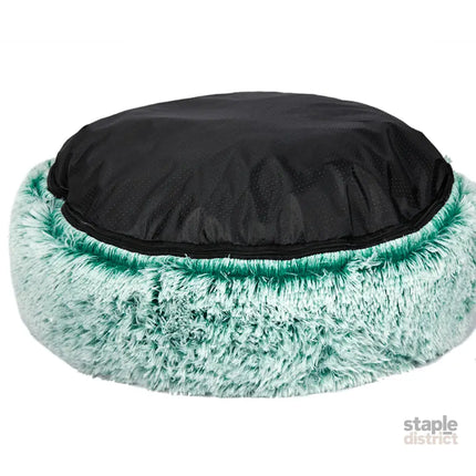 PaWz Pet Bed Cat Dog Donut Nest Calming L Teal Large-2029387223153119237
