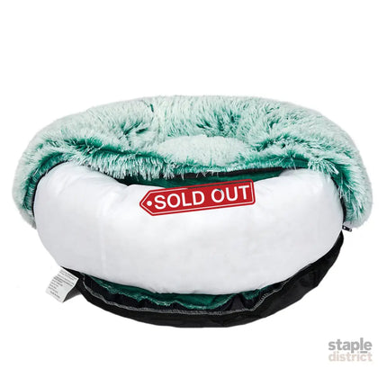 PaWz Pet Bed Cat Dog Donut Nest Calming L Teal Large-2029387223153119236