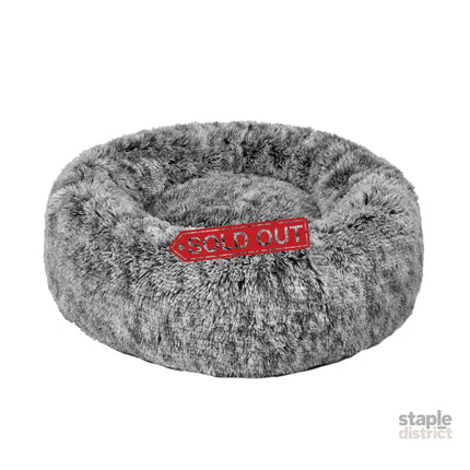 PaWz Pet Bed Cat Dog Donut Nest Calming M Charcoal Medium-2018816744063373312