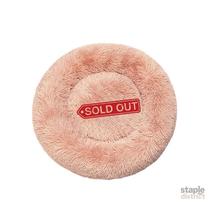 PaWz Pet Bed Cat Dog Donut Nest Calming M Pink Medium-2018816641391005697