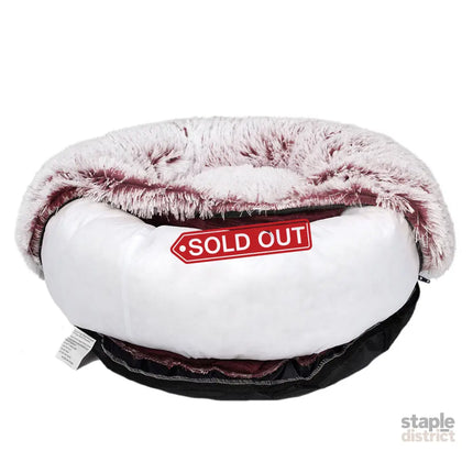 PaWz Pet Bed Cat Dog Donut Nest Calming M Pink Medium-2018816739017625605