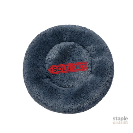 PaWz Pet Bed Cat Dog Donut Nest Calming XXXL Dark Grey XXX-Large-2029387265494618112